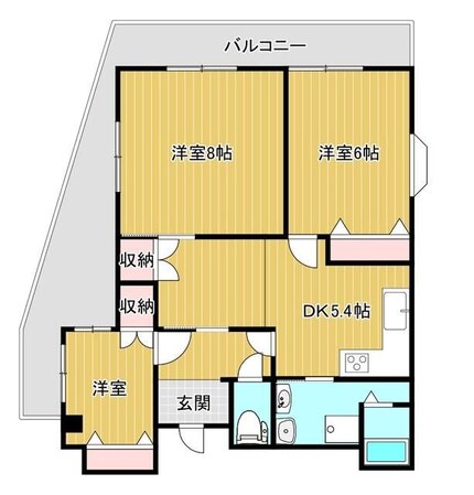 上福岡フジエビルの物件間取画像